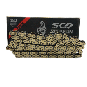 CADENA DORADA SOLID BUSH 428 H 132L SCORPION