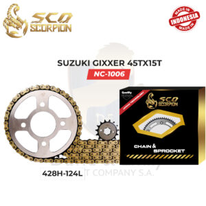 KIT ARRASTRE 428H-124L GIXXER 45TX15 SCO SBR