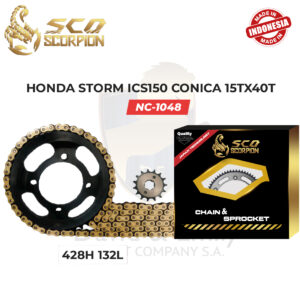 KIT ARRASTRE 428H 132L HONDA STORM ICS150 AXX0150 15TX40 SCO